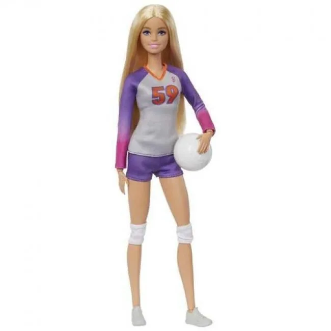 Barbie Barbie HKT72 Made to Move Volleyball Player Doll 22 joints jersey 59 — product photo