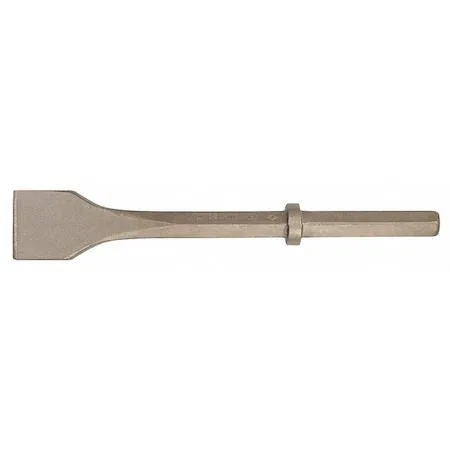 Ampco CR-21-ST pneumatic chisel, aluminum bronze, flat tip, round shank .68 in