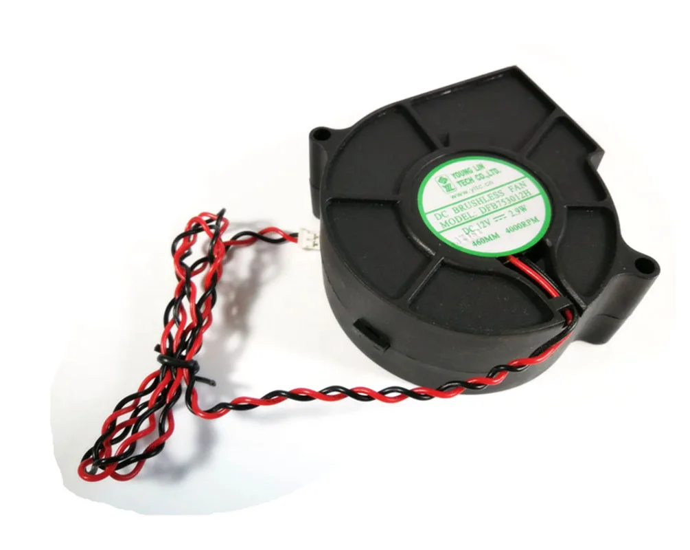 Zyvpee Zyvpee DFB753012H 75x30mm 12V 2.9W Blower Case Fan — product photo