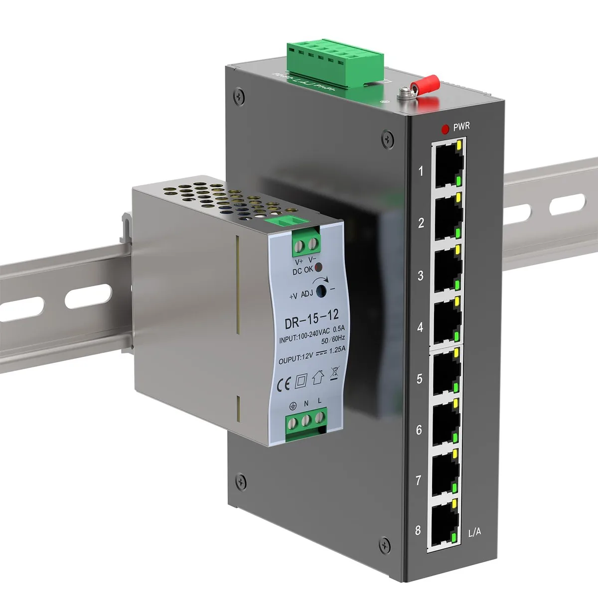 NETGEAR ProSafe GT-SW008i 8 Port 100M Industrial Switch — product photo
