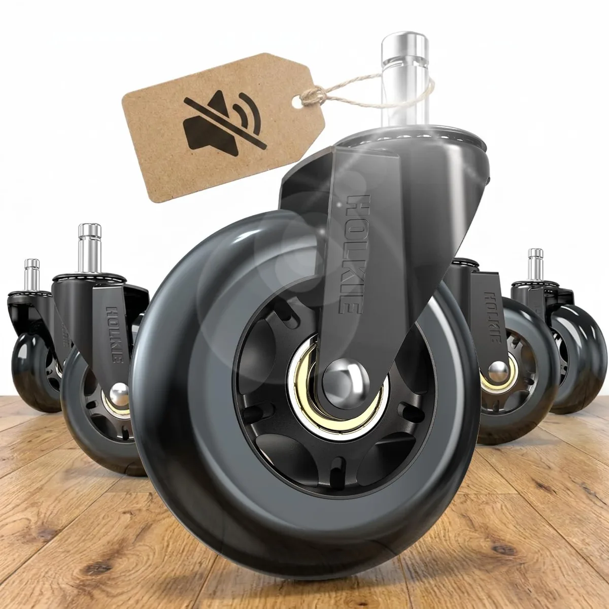  Metra Stem Mount Caster Set of 5 Black 11x22mm — product photo