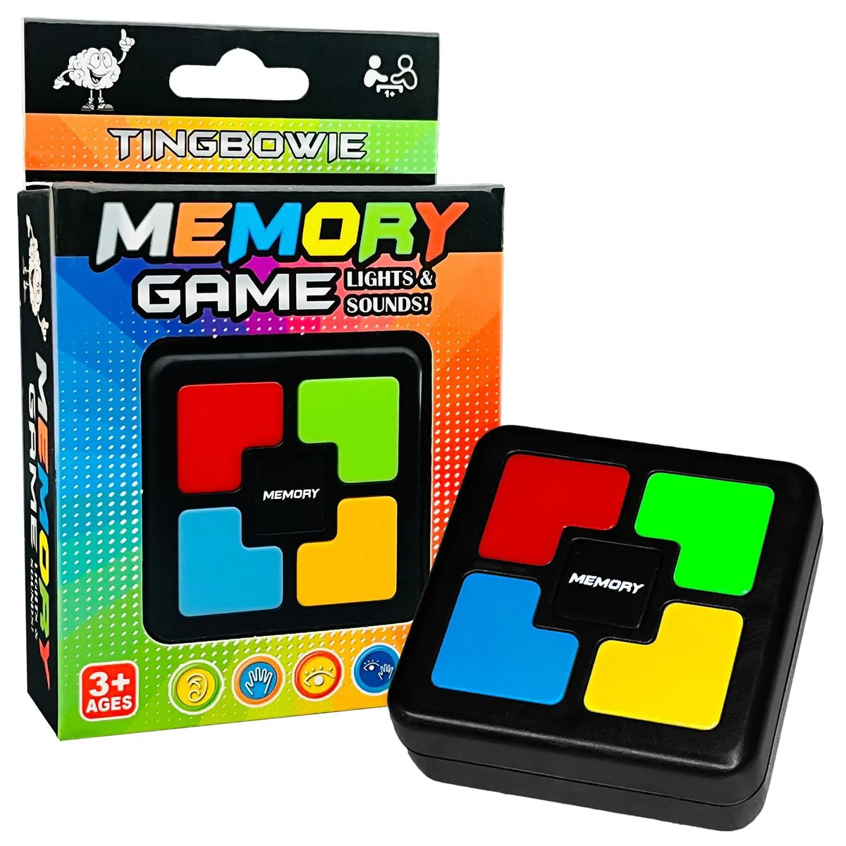  Worry Free Gadgets Lights Up Memory Game Black Model 1 Part Number 01 — product photo
