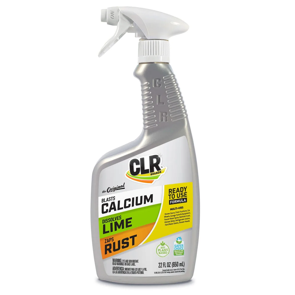 White 22 fl oz spray bottle with green label and trigger sprayer