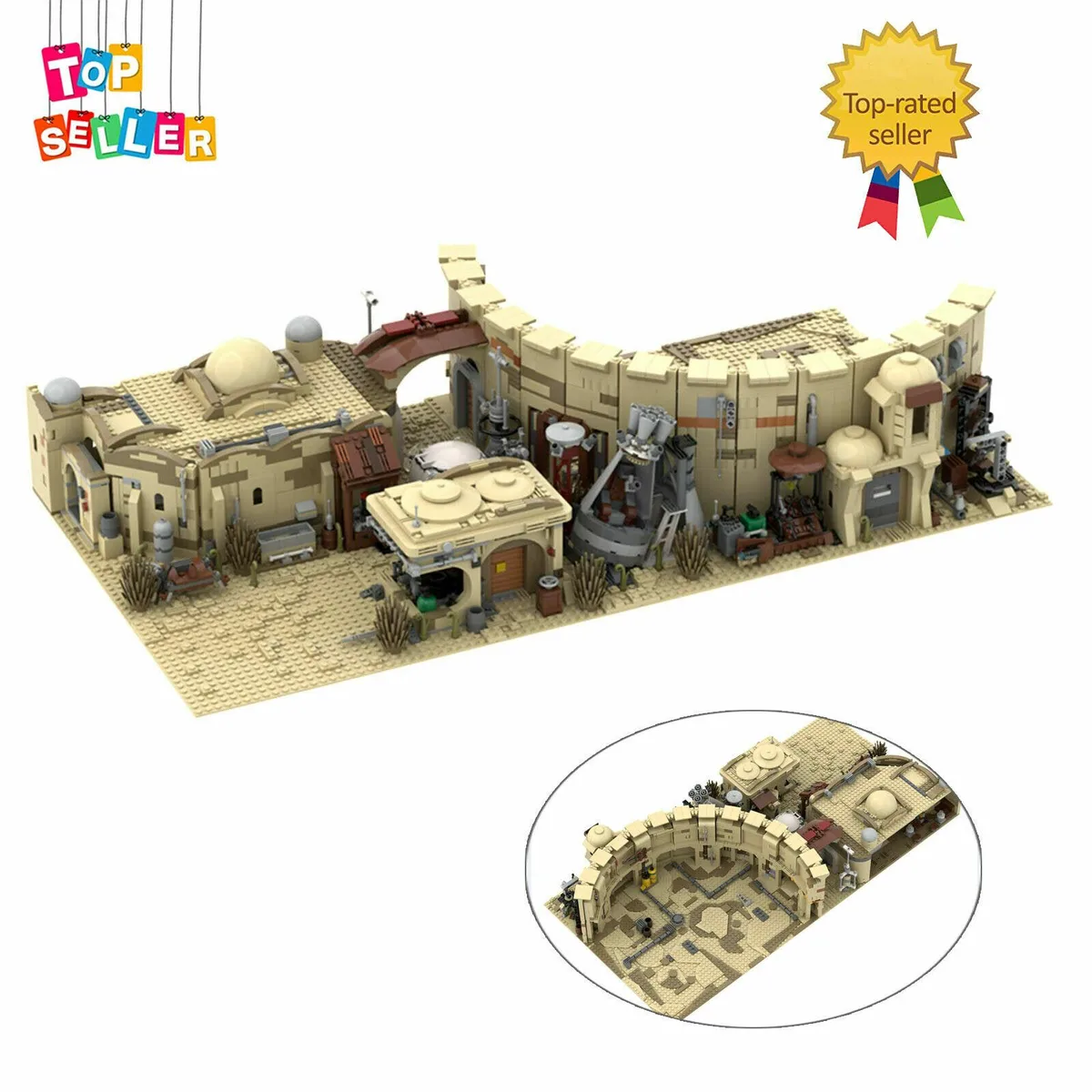 ZITIANYOUBUILD ZITIANYOUBUILD MOC-41406 Mos Eisley Spaceport 3238 Pieces Building Toys Set — product photo