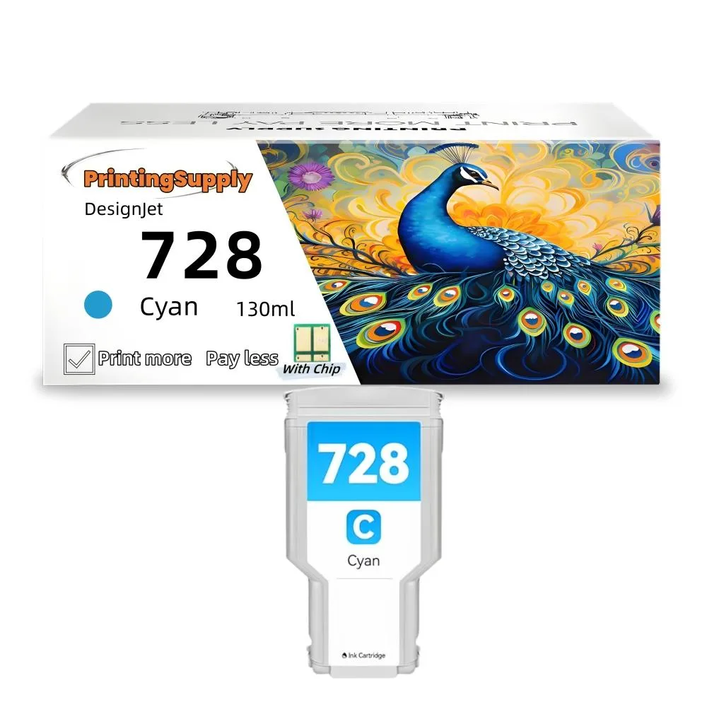 Aster Graphics Inc Aster Graphics Inc 728 Cyan 728C Ink Cartridge 130ml — product photo
