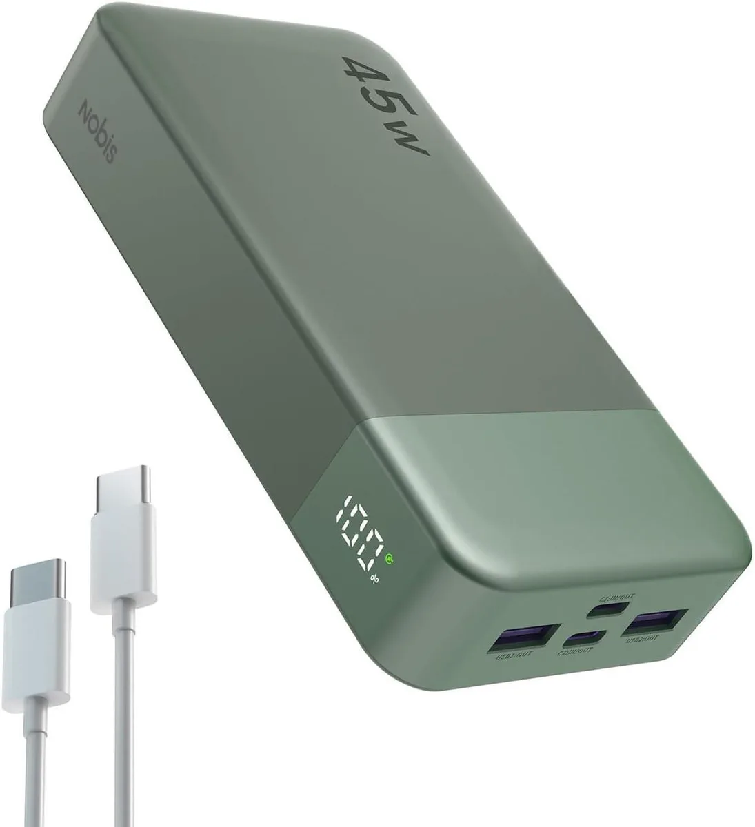 WOOJONG WOOJONG 20000mAh 45W Power Bank Green — product photo