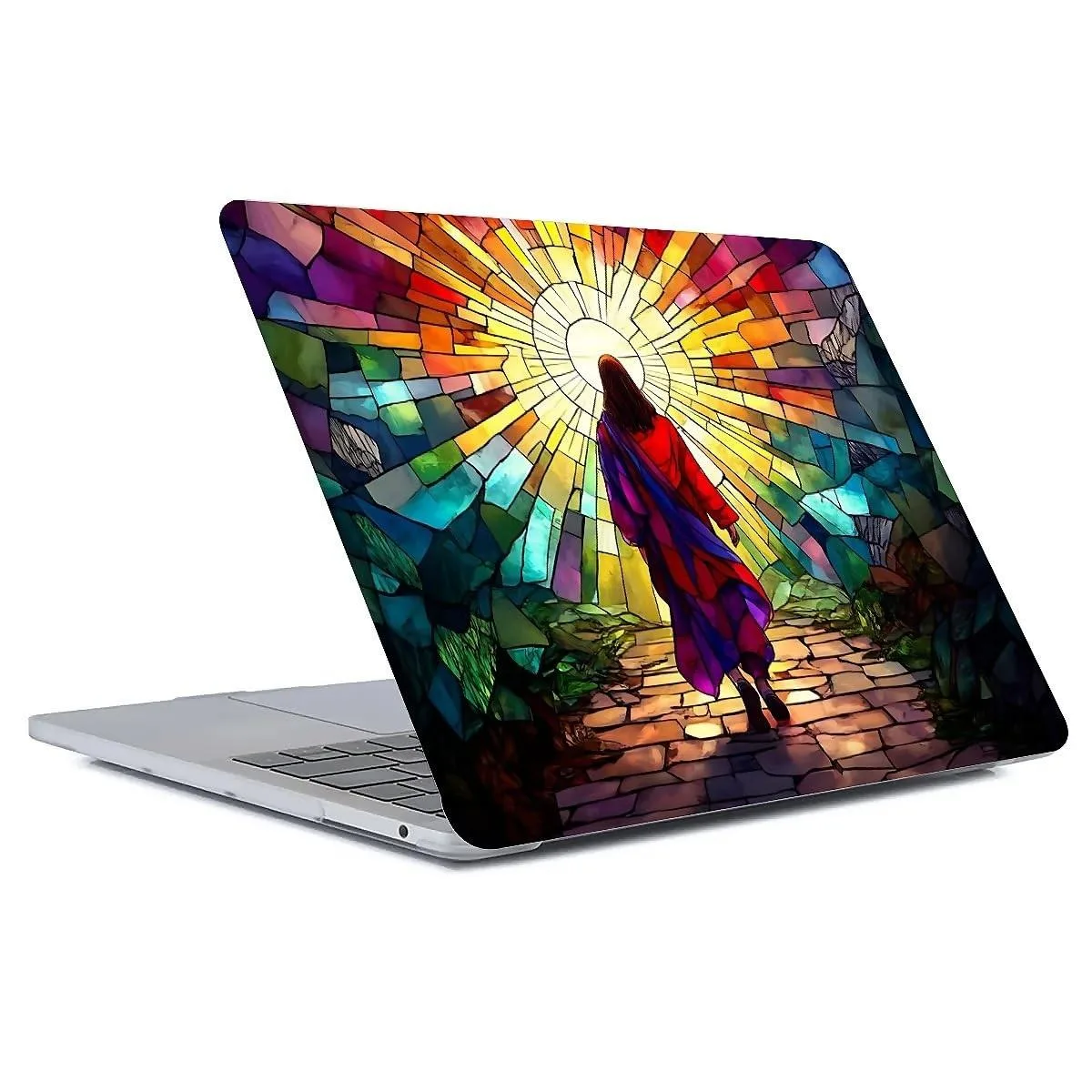 Barrow Mods Barrow Mods 2 in 1 accessory MacBook Pro 13 inch case A1425 A1502 2013 2015 Jesus Walking Pattern — product photo