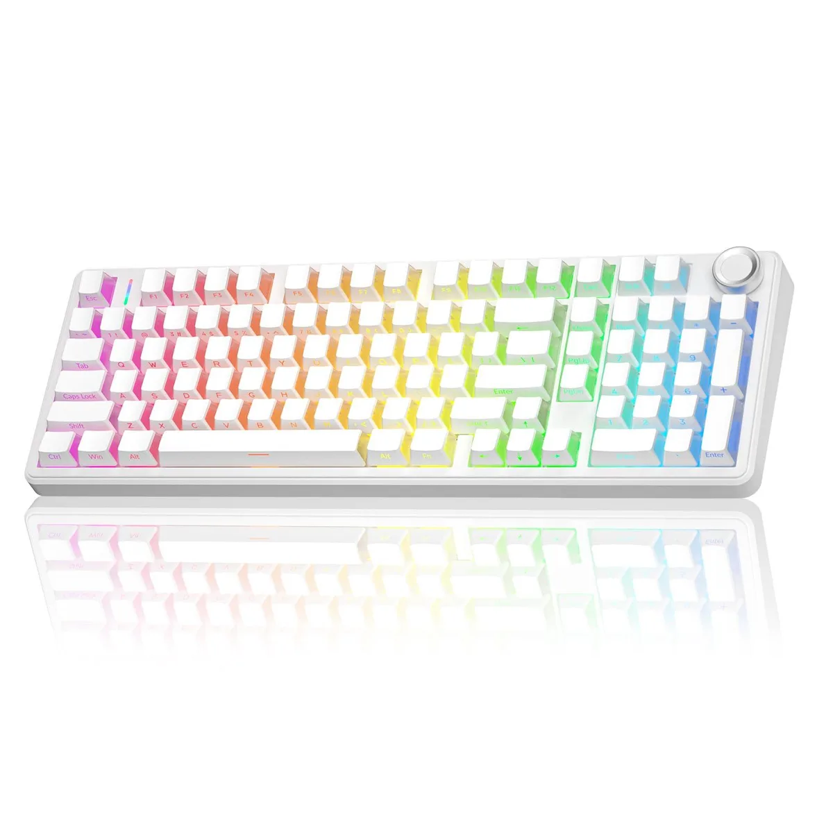  AULA F99 Pro Silent Wireless Mechanical Gaming Keyboard White 99 Keys — product photo
