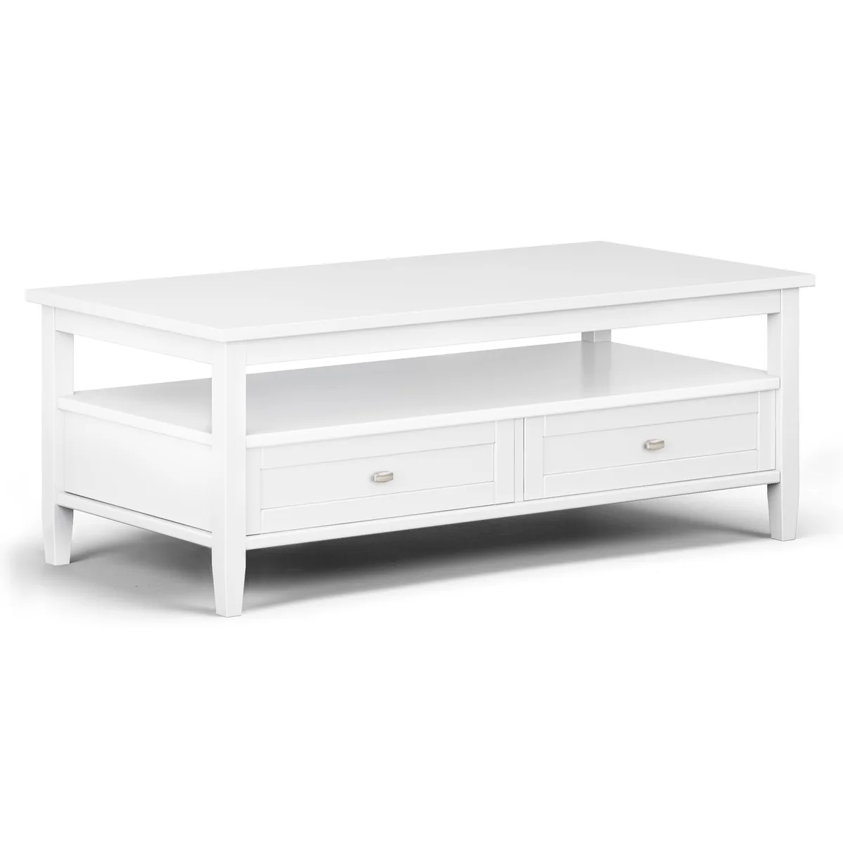 tuphen tuphen Warm Shaker Coffee Table White 48W 24D 18.1H — product photo