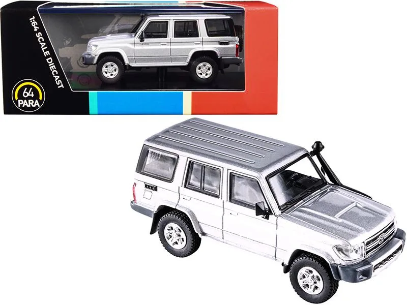 Paragon Paragon Toyota Land Cruiser 76 Silver Pearl 1/64 Diecast Model Car — product photo