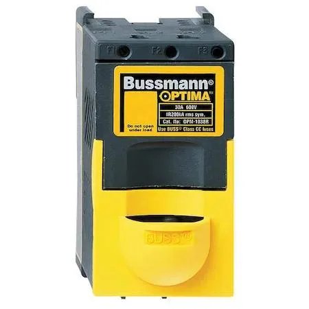 Bussmann Bussmann OPM-1038RC Fuse Block Class CC 30A 3 Pole line protection — product photo
