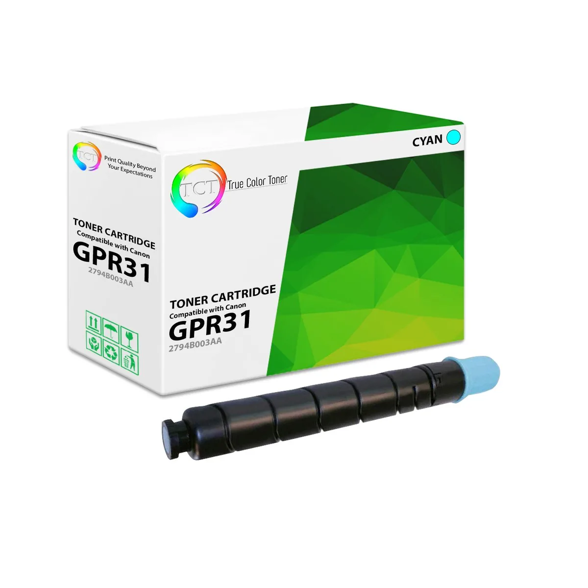 True Color Toner True Color Toner GPR31 Cyan Toner Cartridge 27000 Pages — product photo