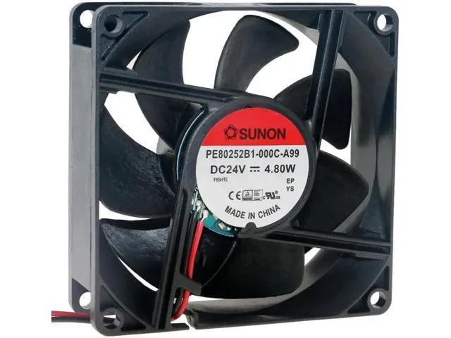 LORDWORLD LORDWORLD PE80252B1-000C-A99 80x80x25mm 24V 4.80W 60CFM 47.5dB 4800RPM gadget — product photo
