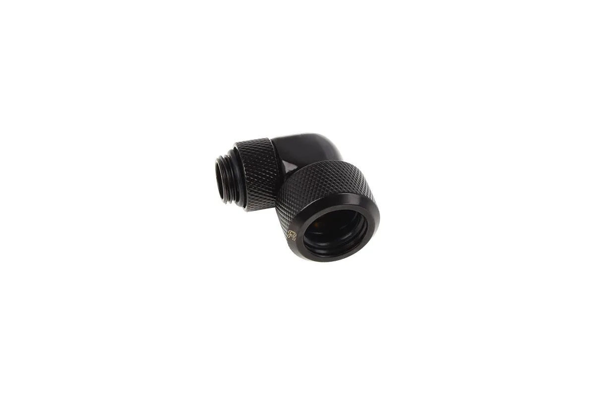 Alphacool Alphacool 17395 16mm 90° rotatable G1/4 HardTube fitting deep black — product photo