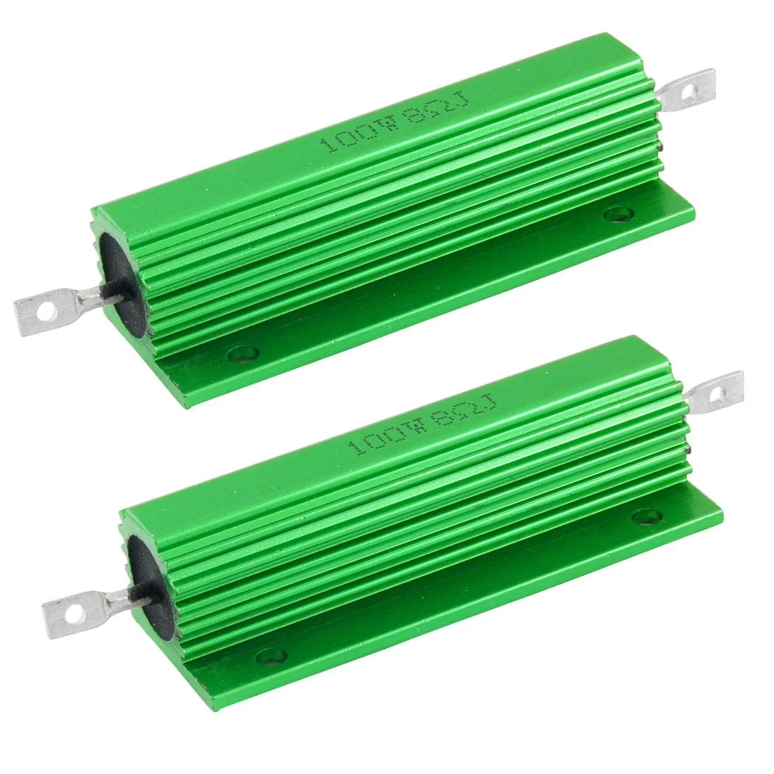 Unique-Bargains Unique-Bargains 100W 8 Ohm Aluminum Housed Wirewound Resistor 2 Pcs — product photo
