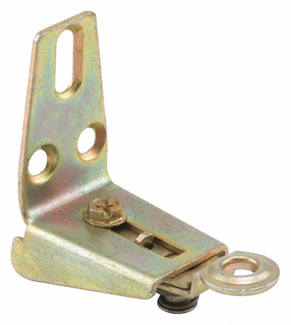 Metallic brown steel pivot bracket for closet door