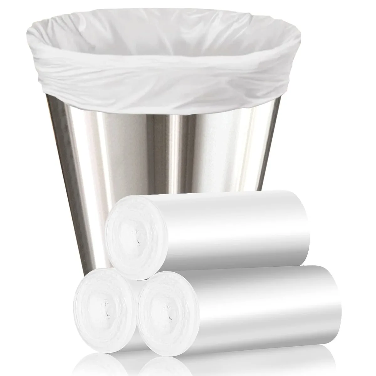Baldwin 105 Count 4 Gallon White Trash Bags 17.7 x 19.7 in — product photo