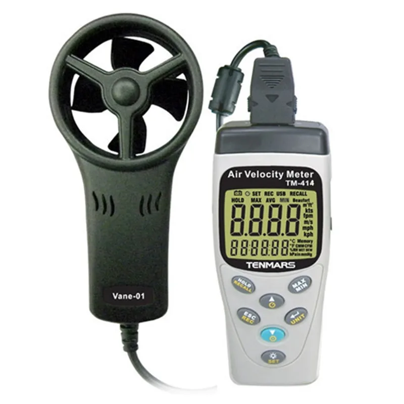 TENMARS ELECTRONICS TENMARS ELECTRONICS TM-414 Anemometer 45mm vane -20~50°C — product photo