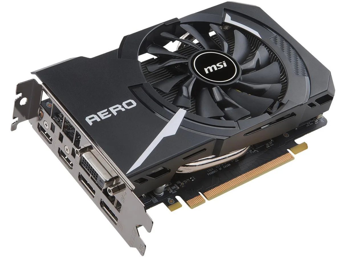 MSI MSI GeForce GTX 1060 AERO ITX 6G OC 6GB graphics card — product photo