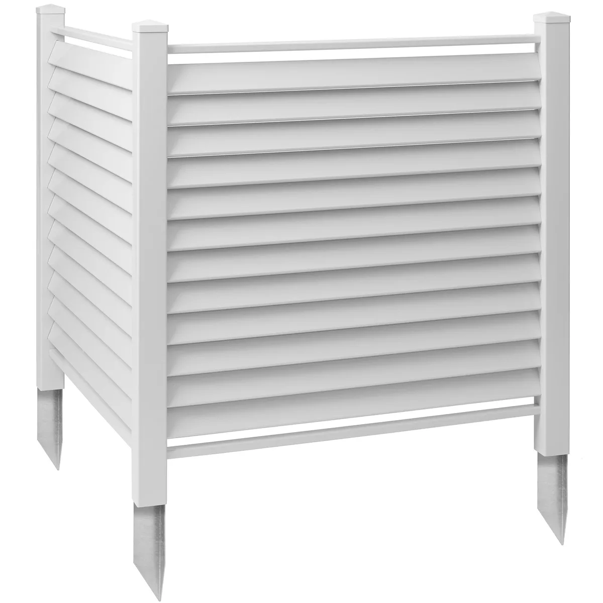 Casafield Casafield 48" x 48" Louvered Privacy Screen White Fencing — product photo