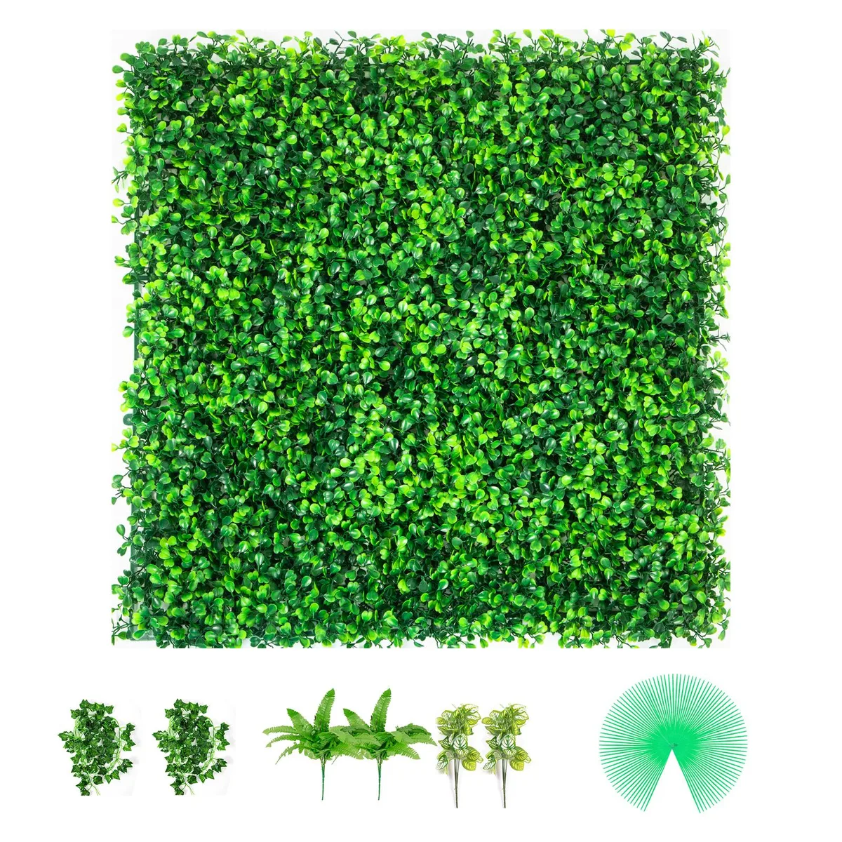 VEVOR VEVOR VV-MLCRZZWQ-20X20 artificial foliage 20 panels 20x20" 1.6" thick 54 sq ft — product photo