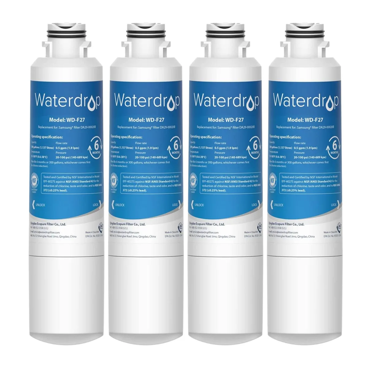 Waterdrop Waterdrop DA29-00020B 4 Pack Water Filtration — product photo