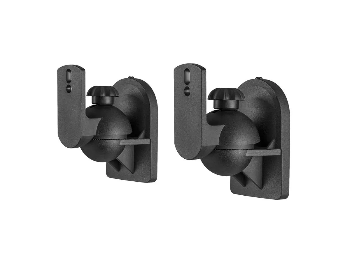 Monoprice Inc. Monoprice 106979 Speaker Wall Mount Brackets Pair 7.5 lb Black — product photo