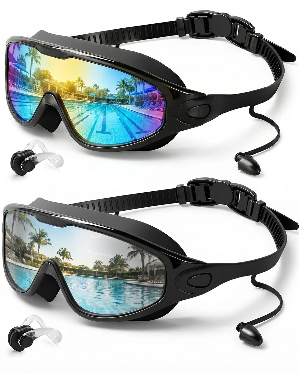  Rantizon SGD2-2 Swimming Goggles 2 Pack Silver Adult — product photo