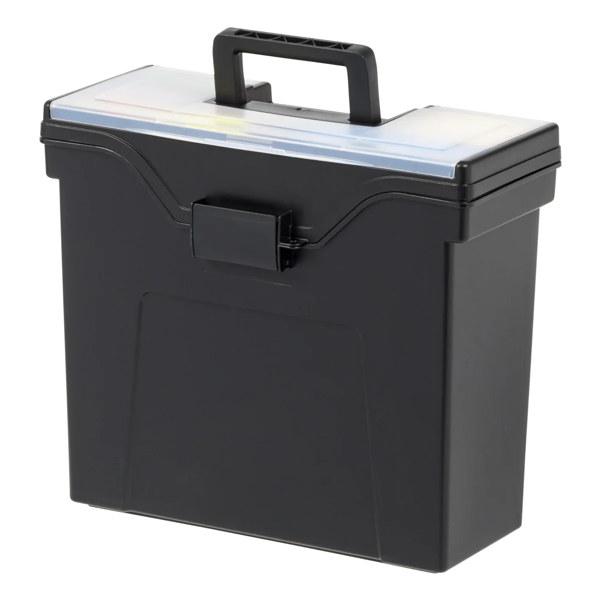  Samsill Slim Portable File Box 13.38 x 6.5 x 11.75 in Black — product photo