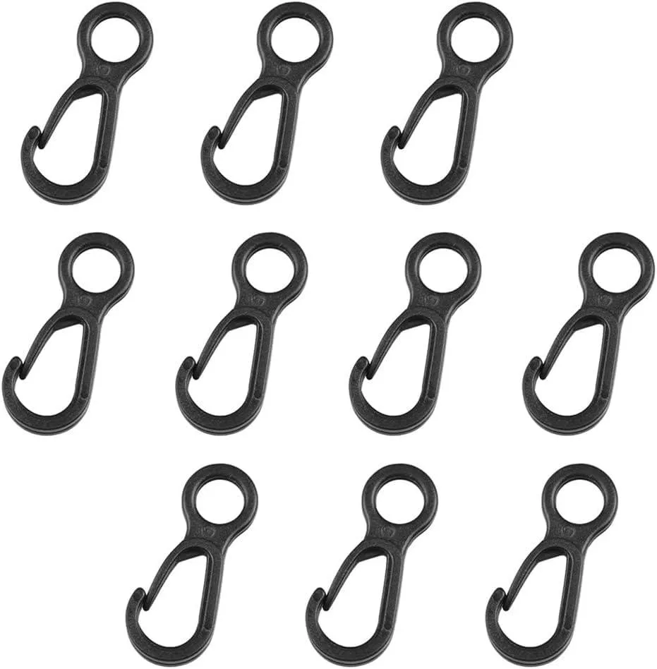  Buckles 10pcs Black Plastic — product photo