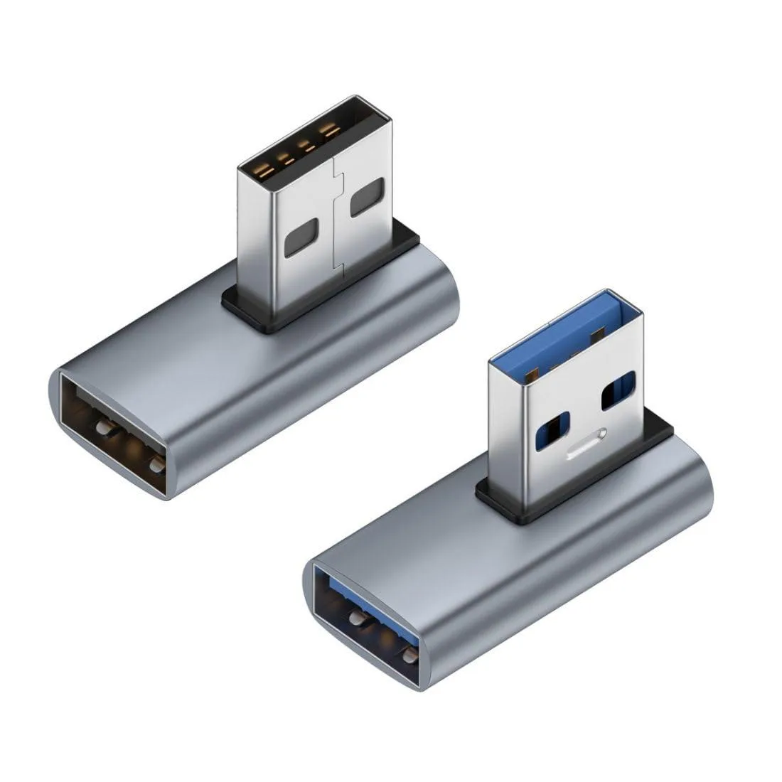 LORDWORLD LORDWORLD USB 3.0/3.1 Type A 90° Angled Adapter 2 Pack — product photo