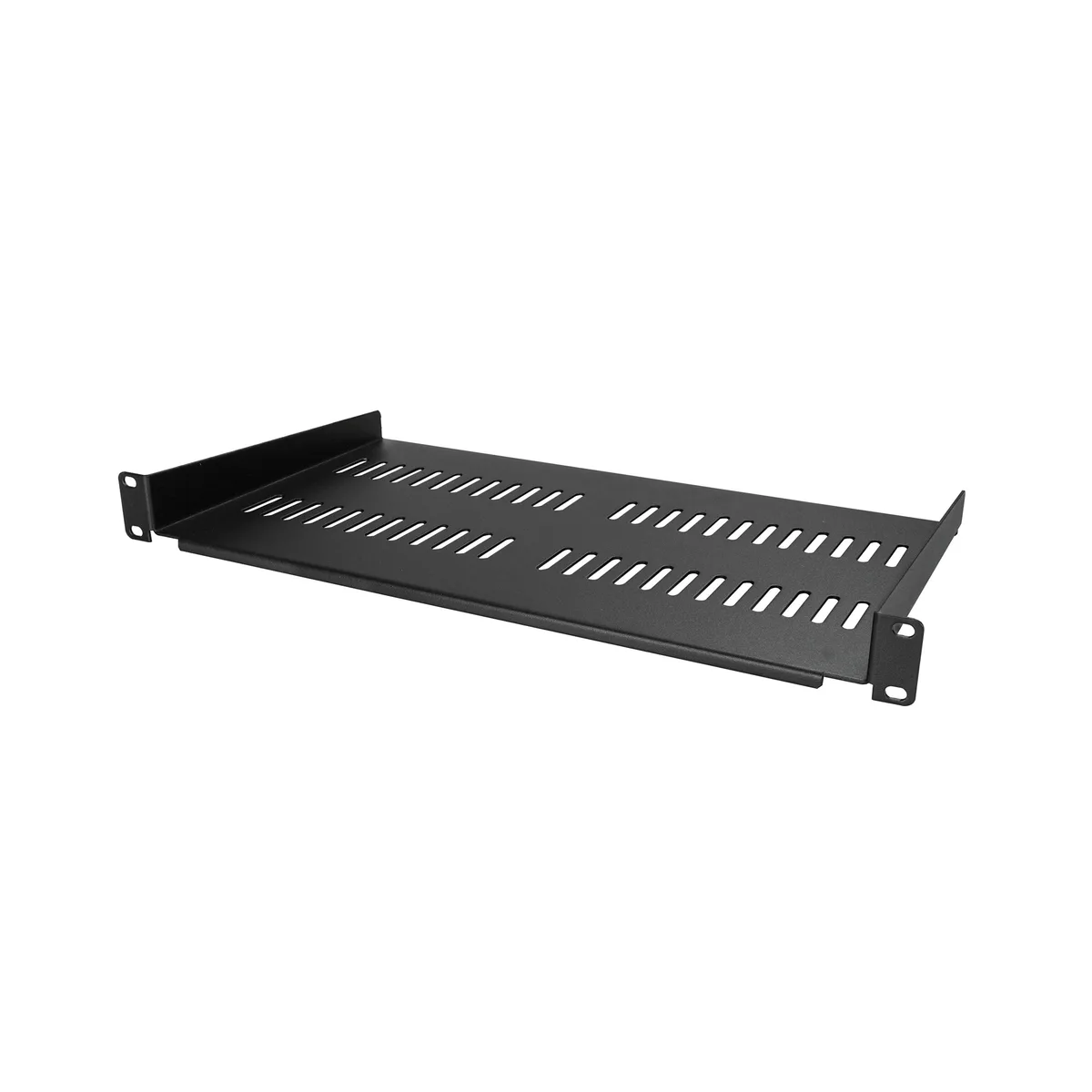  StarTech.com CABSHELFV1U 1U Vented Cantilever Shelf 10" Deep 19" Rack — product photo