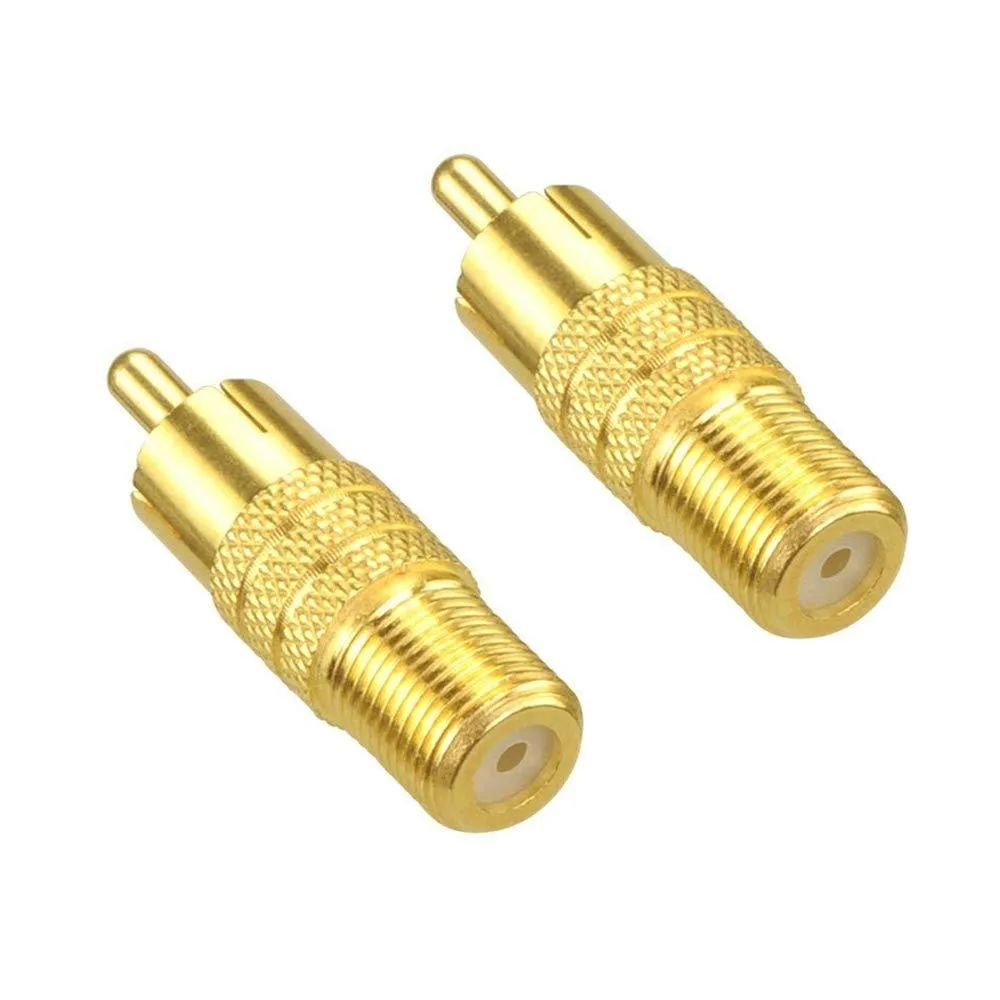 Boxwave Boxwave VCE F-Type Female to RCA Male Coaxial Audio Adapter 2-Pack — product photo