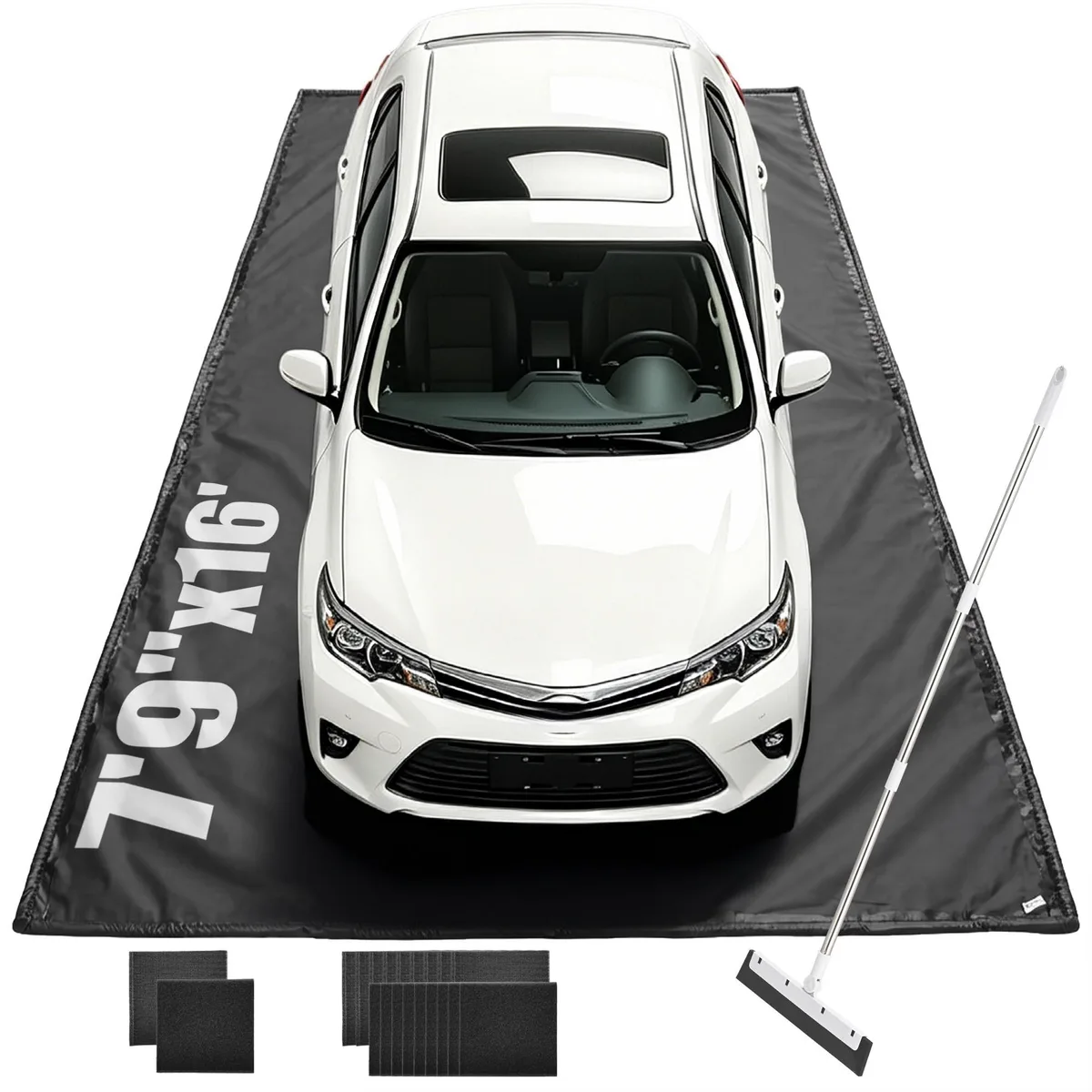 Yescom USA, Inc. Yescom USA, Inc. Garage Floor Containment Mat 16' x 7'9" 610g/m² PVC — product photo