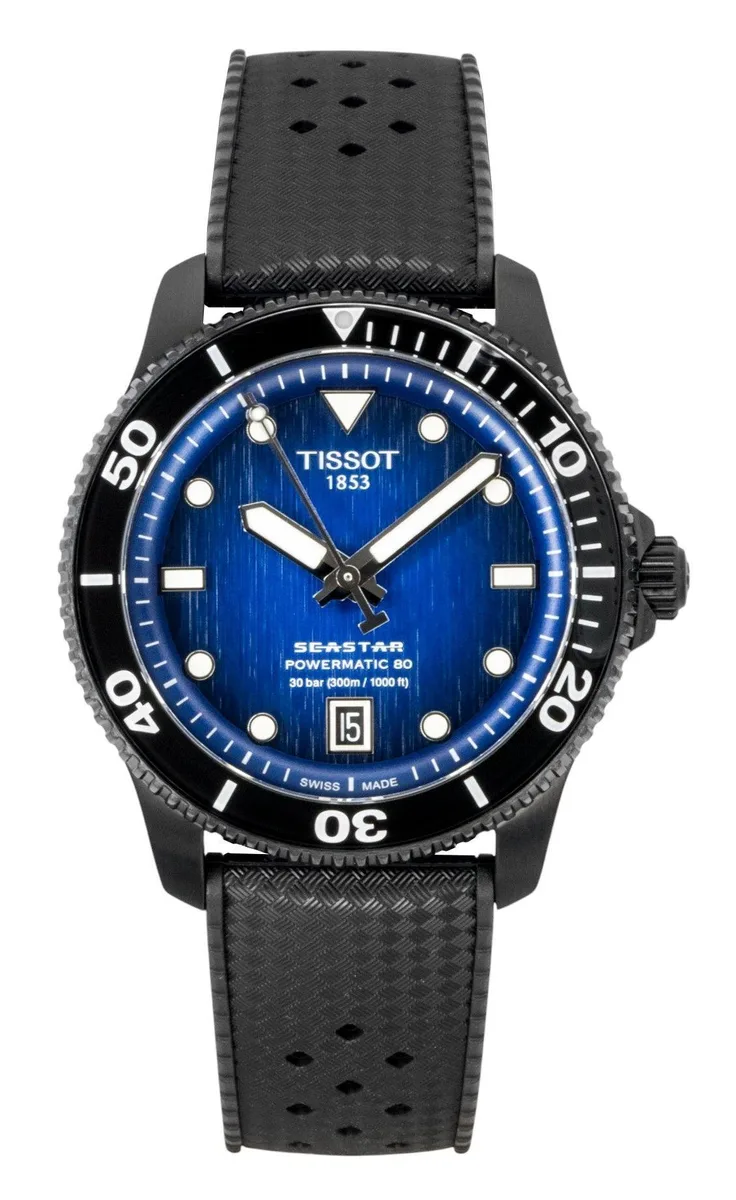 Tissot Tissot Seastar 1000 Automatic Diver's 40.00 mm Blue Synthetic Strap 300M Watch — product photo