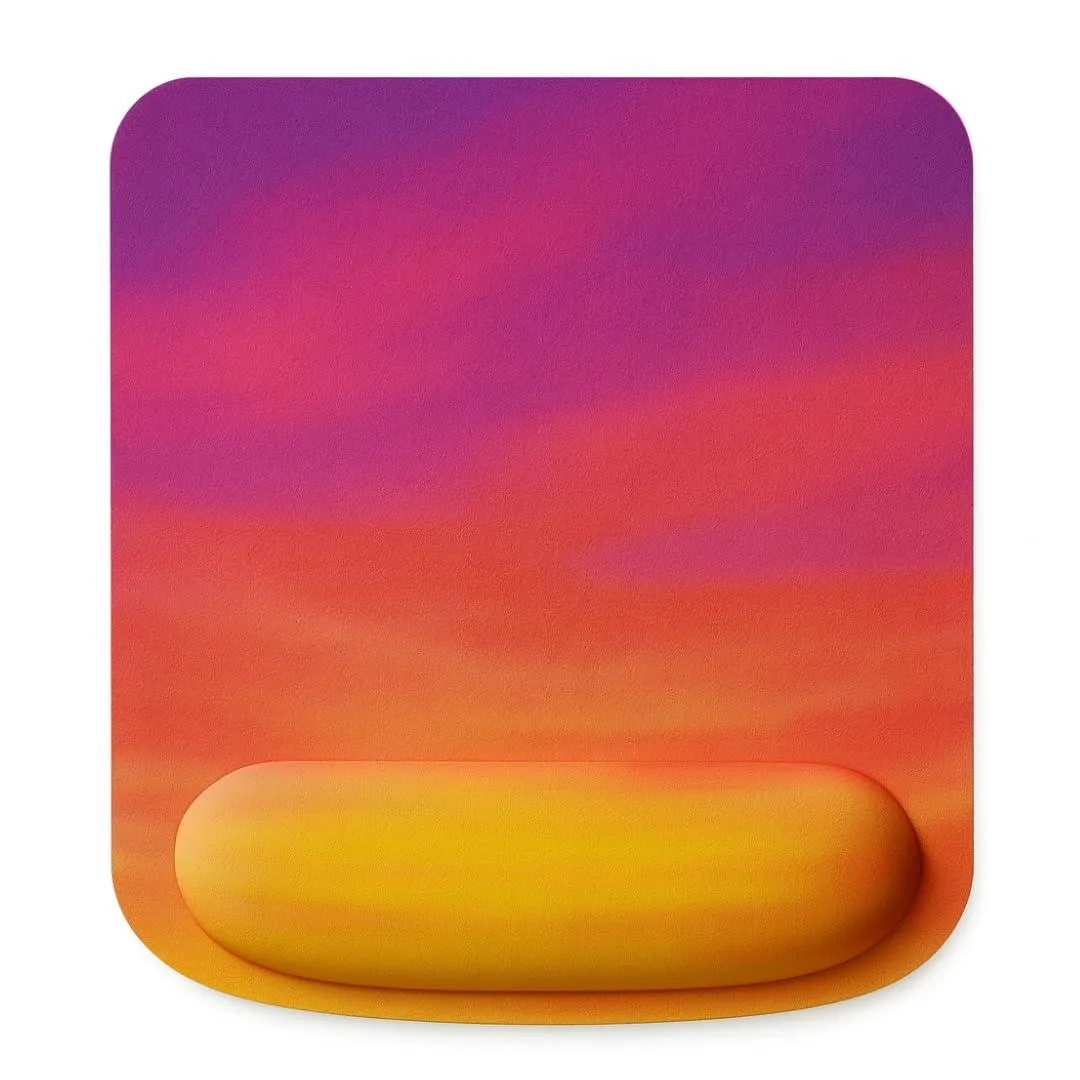 Essential Aura Memory Foam Mouse Pad, Sunset, 9.0 x 8.5 x .1 in — product photo