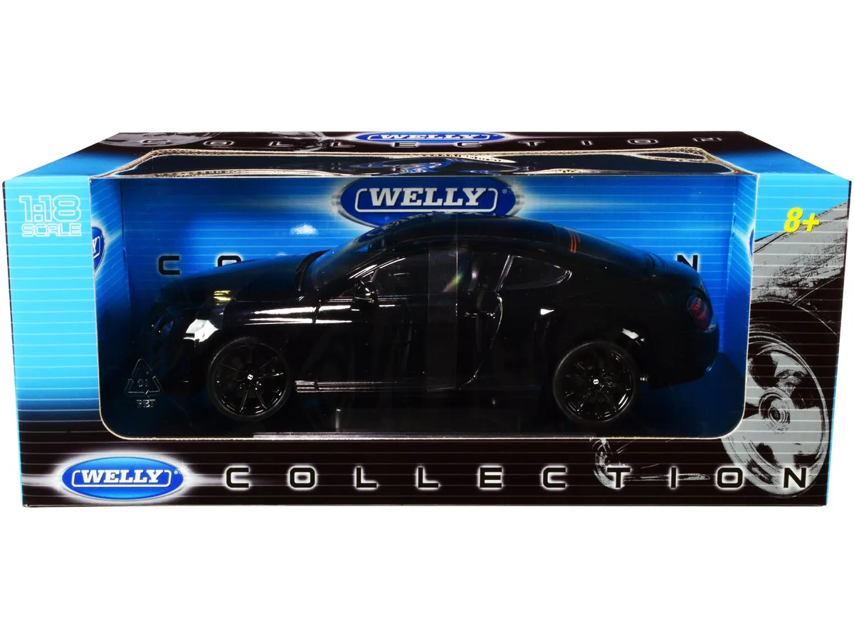 WELLY WELLY Bentley Continental Supersports Black 1/18 Diecast Car Model — product photo