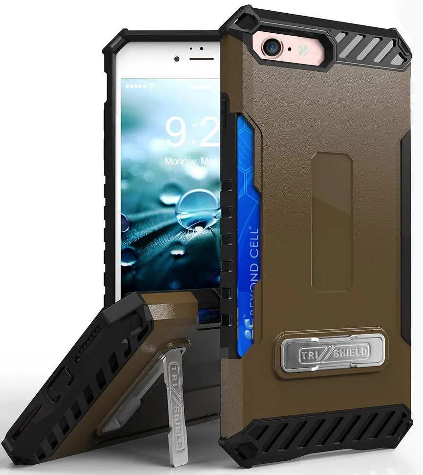 Nakedcellphone Nakedcellphone Tri-Shield Case Tan iPhone SE 2020 2022 — product photo