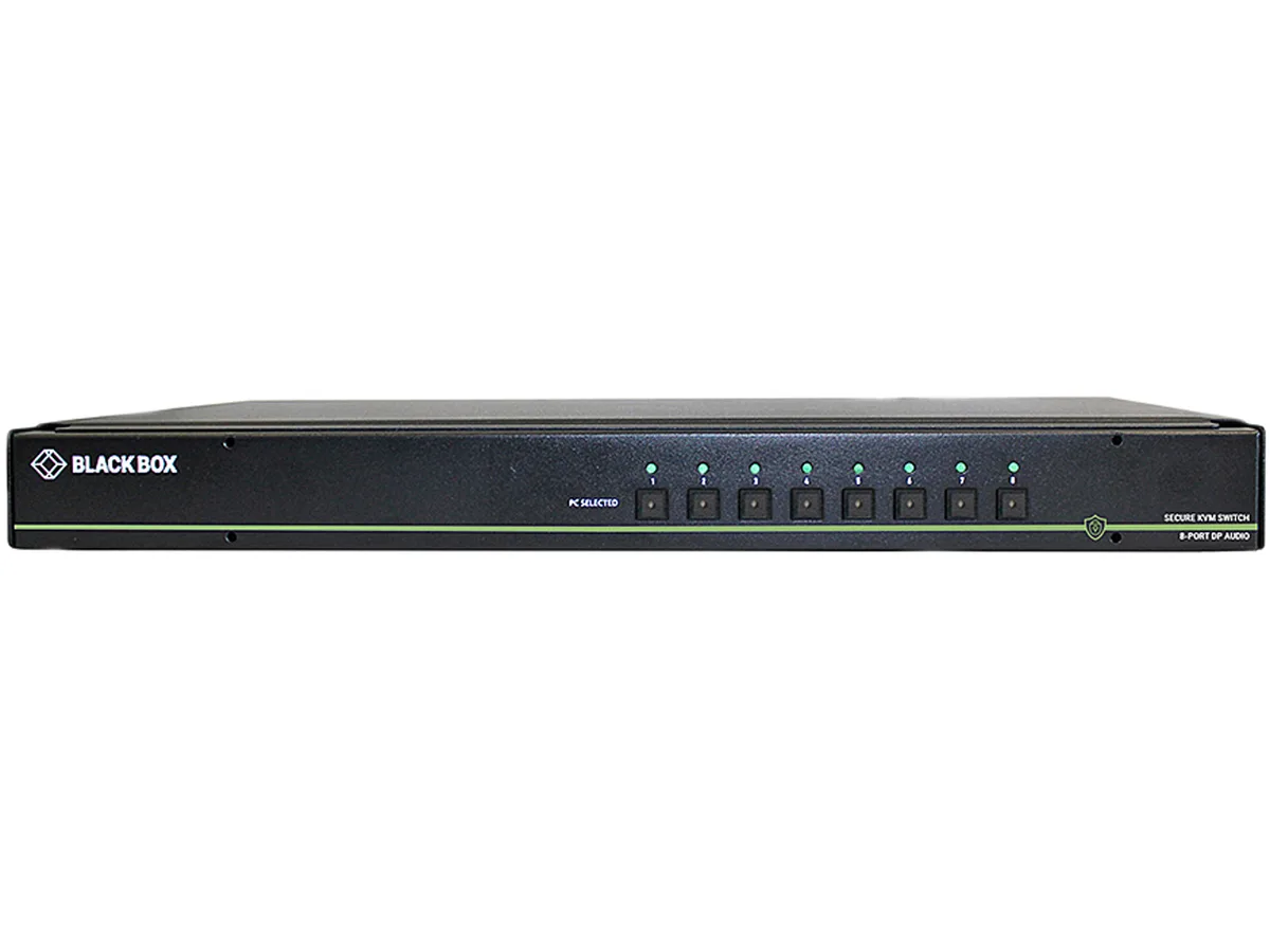 Black Box Corporation Black Box SS8P-SH-DP-U Secure 8-Port Single-Head DisplayPort KVM Switch 4K 30Hz — product photo