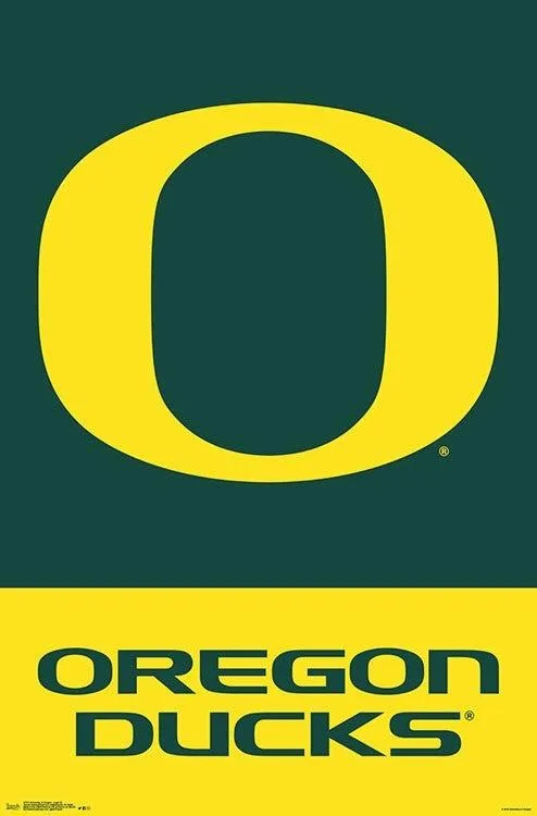 University of Oregon logo poster print 22 by 34 inches on heavy stock paper