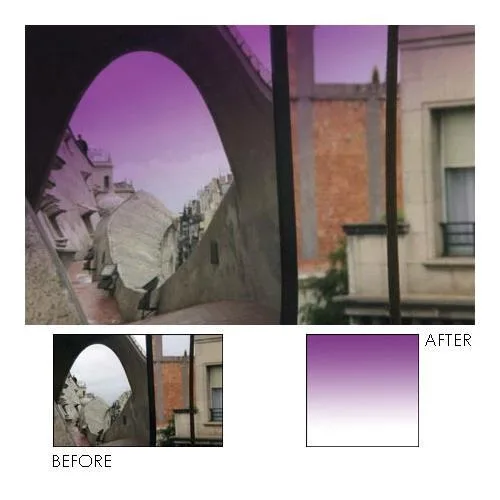 Cokin Cokin A669 M2 Graduated Fluorescent Mauve Filter Hard Edge 2 2/3-Stops — product photo