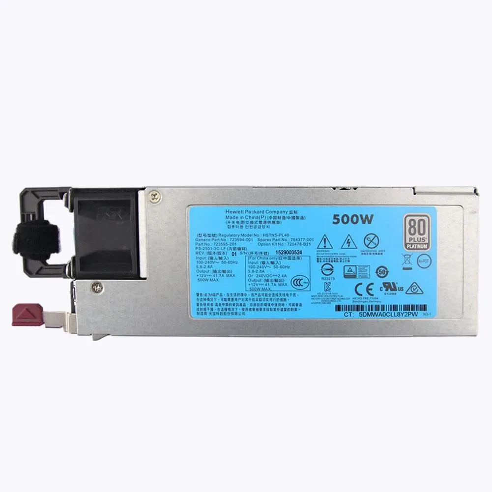 WMtec WMtec 500W Server Power Supply 723595-101 720478-B21 DPS-500AB-13 A — product photo