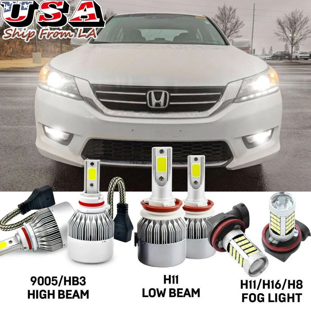 SIMPLEX TECHNOLOGY CO., LIMITED SIMPLEX TECHNOLOGY CO., LIMITED LED Headlight &amp; Fog Light Kit 9005 H8 H11 2013-2015 Honda Accord — product photo