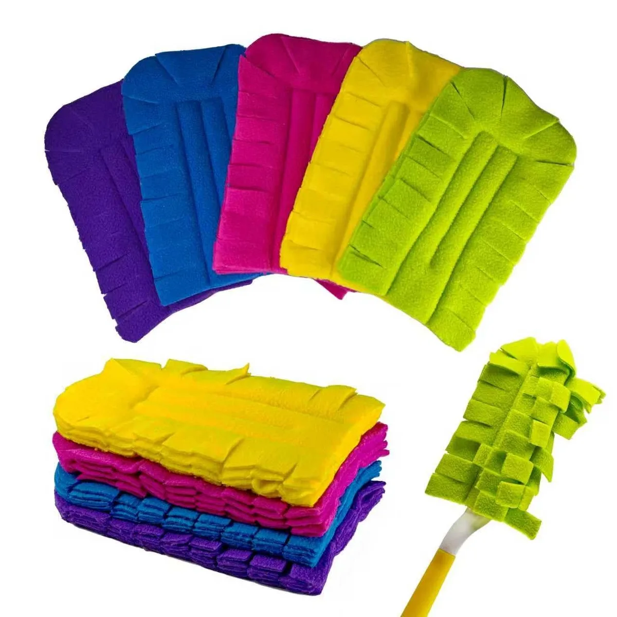  sloiuih 5 PCS Reusable Fleece Duster Refills with Handle — product photo