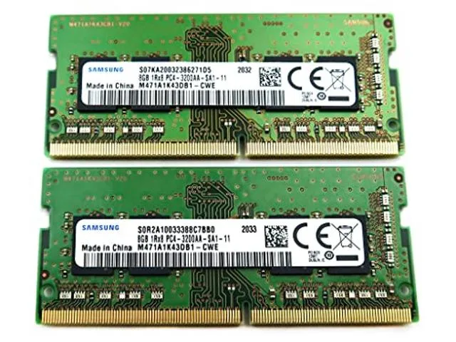 SAMSUNG SAMSUNG 16GB (2x8GB) DDR4 3200MHz CL22 1.2V 260-Pin SODIMM laptop RAM M471A1K43DB1-CWE — product photo