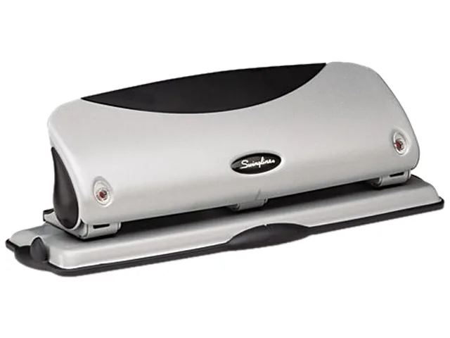 Swingline Swingline 74063 12-Sheet 3-Hole Punch 9/32" Black/Silver — product photo
