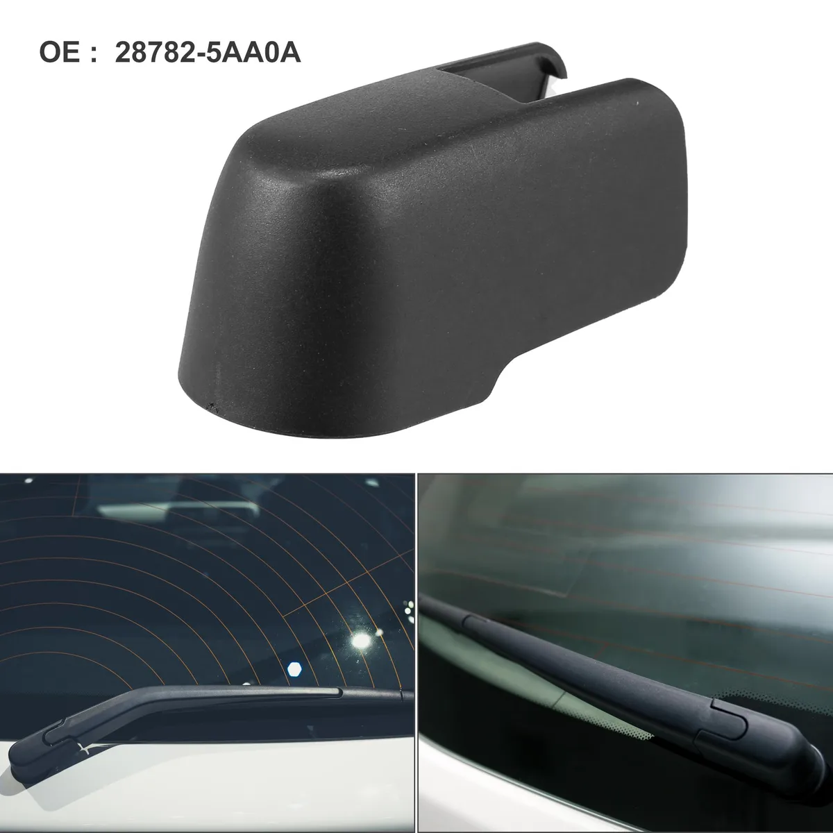 Unique-Bargains Unique-Bargains Rear Wiper Arm Nut Cover Cap Black for Nissan Murano 2015-2021 — product photo