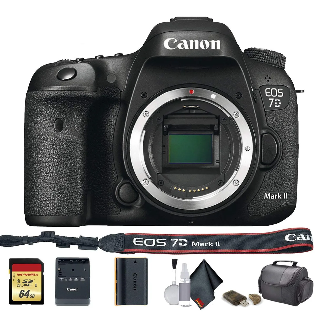 Canon International Canon EOS 7D Mark II DSLR Camera Starter Bundle 64 GB — product photo