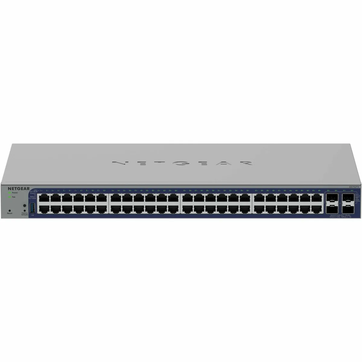 Netgear Inc. Netgear Inc. GS752TX-300NAS 48-port rackmount network switch — product photo