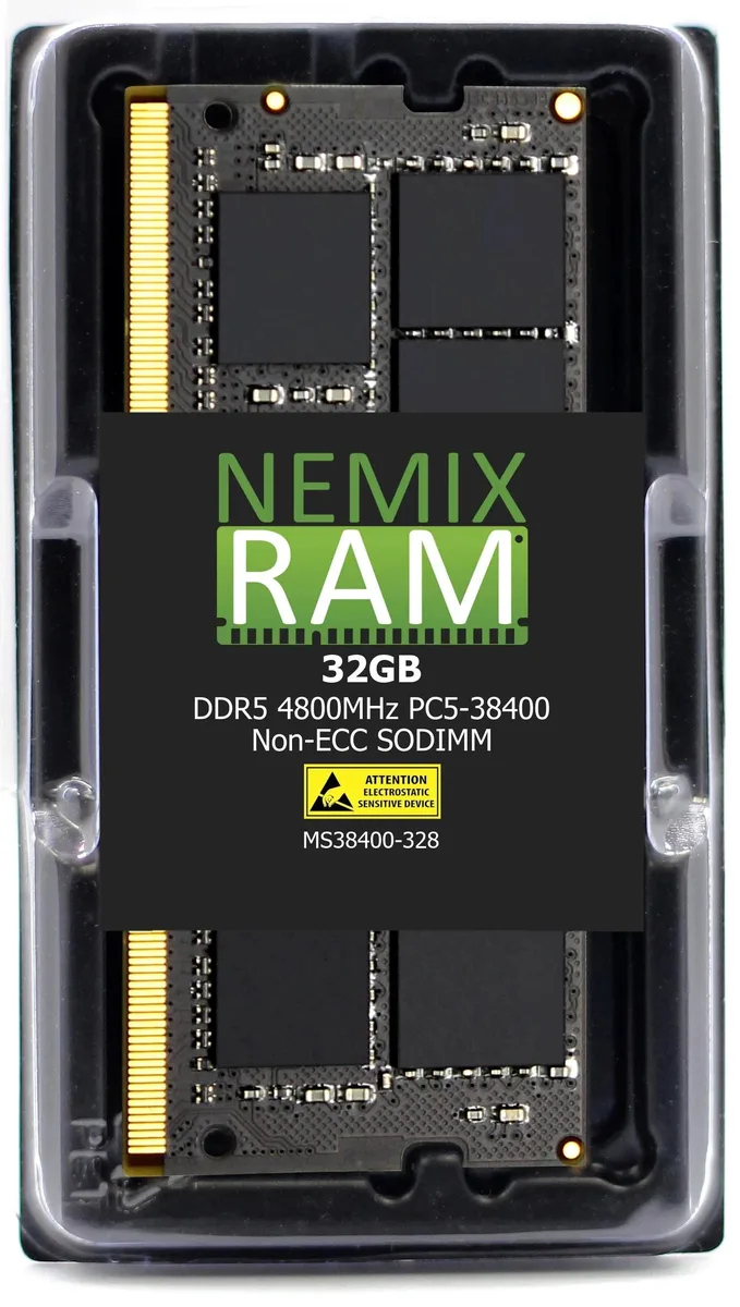 NEMIX RAM NEMIX RAM 32GB DDR5 4800 CL40 1.1V 262-Pin SODIMM Laptop RAM — product photo